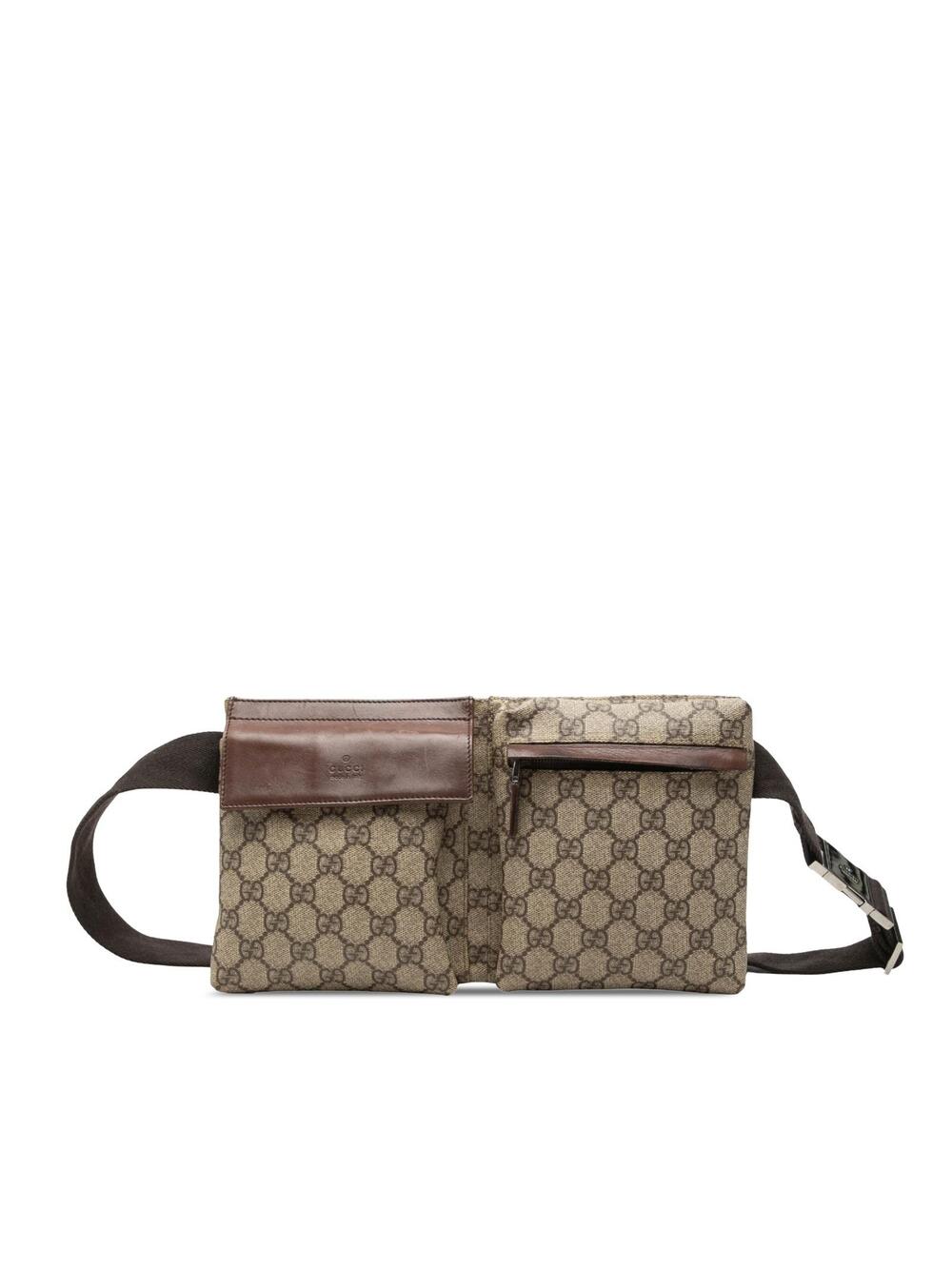 Gucci Gg Supreme Double Pocket Belt Bag #362317G56B